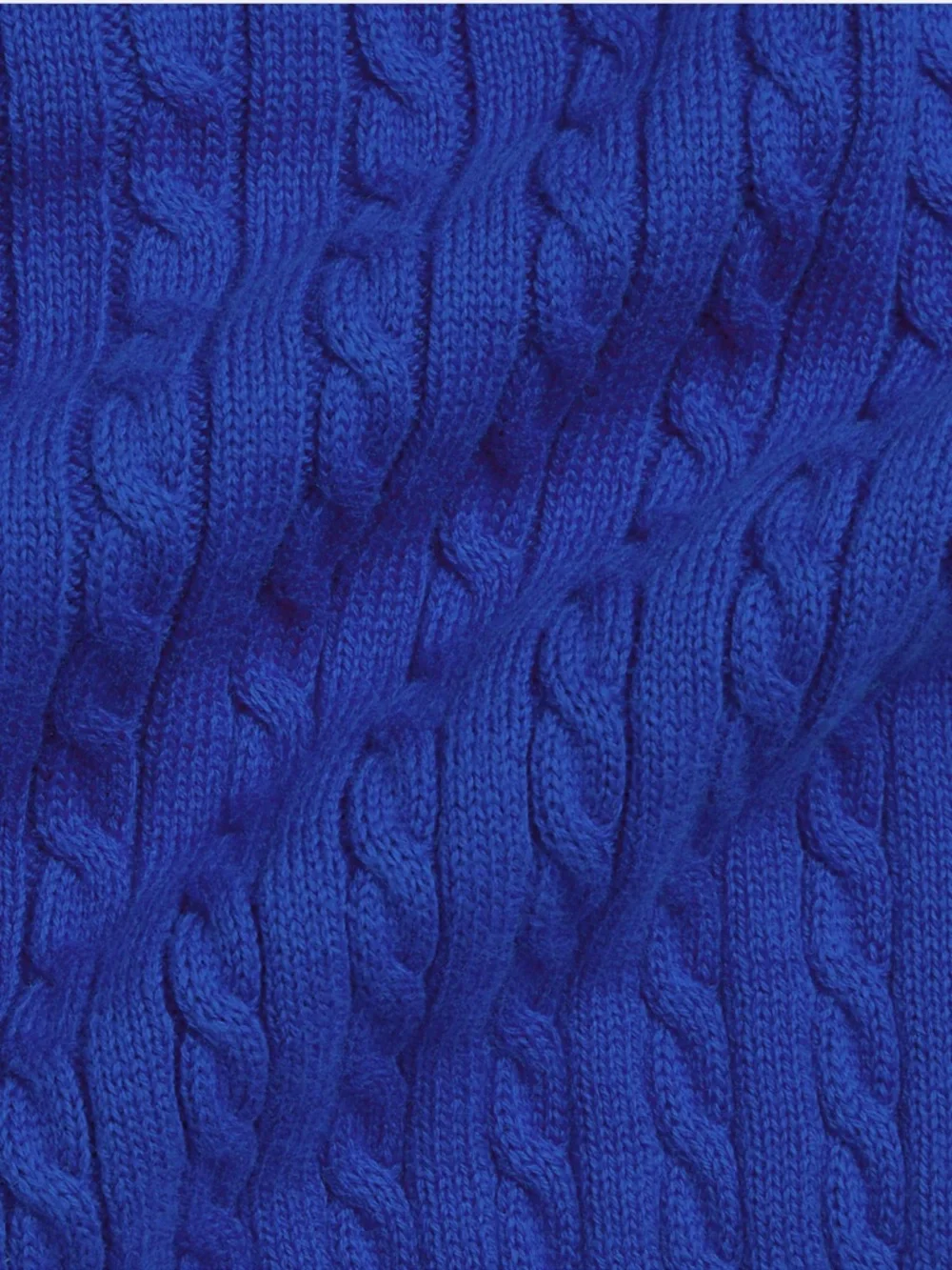 NWT Ralph Lauren Bright Blue Cable Knit Cardigan with Green Pony size 24M